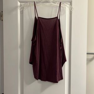 Silence + noise purple tank top